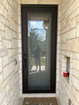 Modern Anodized Bronze Security Door Installed in NorCal