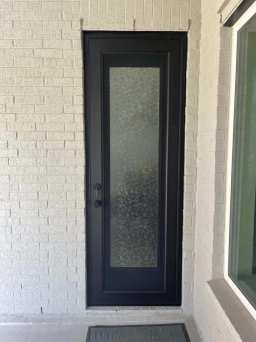 Anodized Bronze Security Screen Door in NorCal Entry