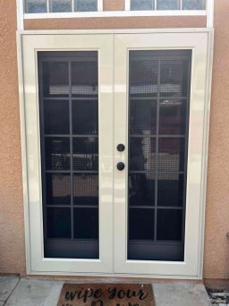 NorCal Entryway With Beige Security Screen Door Upgrade