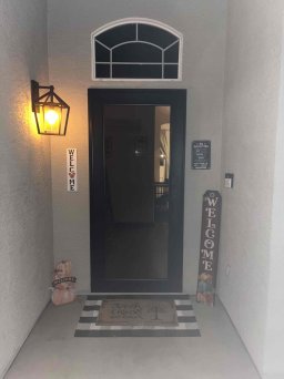 Full Visibility Black Security Door in NorCal Entryway