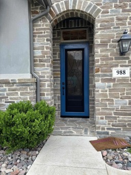 Northern California Blue Full View Security Door Install