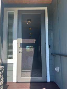 NorCal Gray Security Door With Maximum Visibility