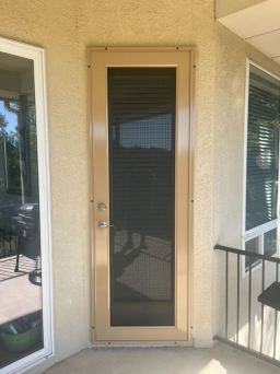 Neutral Desert Sand Full View Security Door in NorCal