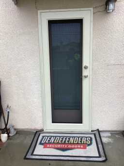 Northern California Entry With Desert Sand Security Door