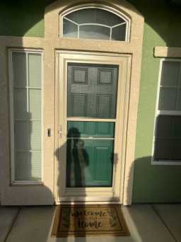 Sand Piper Beige Custom Storm Doors Installed in NorCal