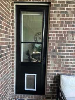 Northern California Storm Doors With Sleek Black Finish