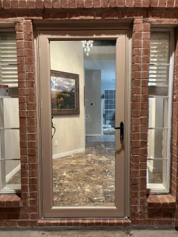 Chateau Custom Storm Door Installed in Northern California