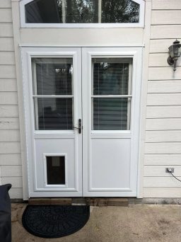 Northern California White Storm Doors With Glass Panels