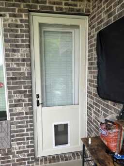 Glass Storm Doors in White Installed in Northern California