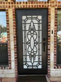 Black Titan Security Screen Door With Designs in NorCal