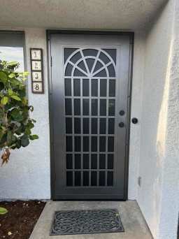 NorCal Decorative Titan Security Screen Door in Charcoal