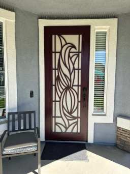 Northern California Wineberry Door With Custom Design
